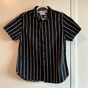 Denim & Flower Ricky Singh Short Sleeved Button Down , Size M